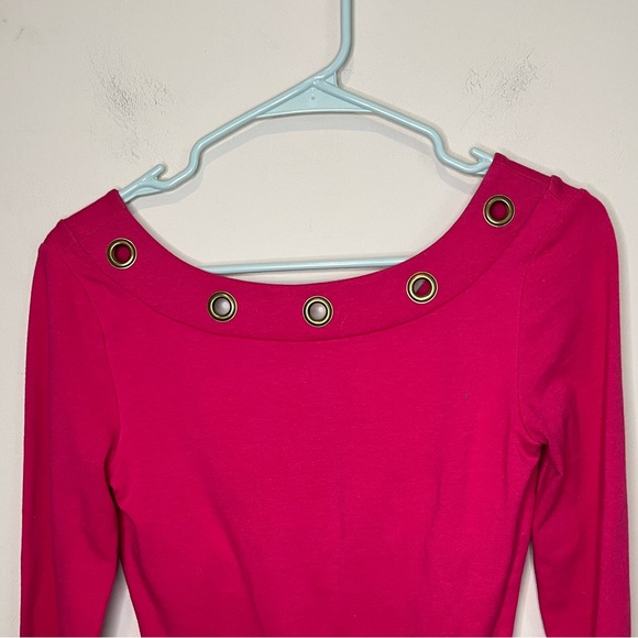 Moda International Y2K Hot Pink Top Size XS - Picture 4 of 9